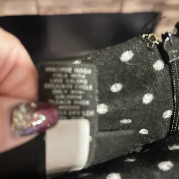 Lane Bryant Black and White Dotted Pencil Skirt - Picture 6 of 6